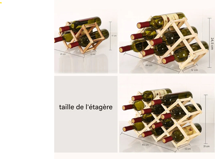 BoiséLuxe™ | Casier à Vin en Bois