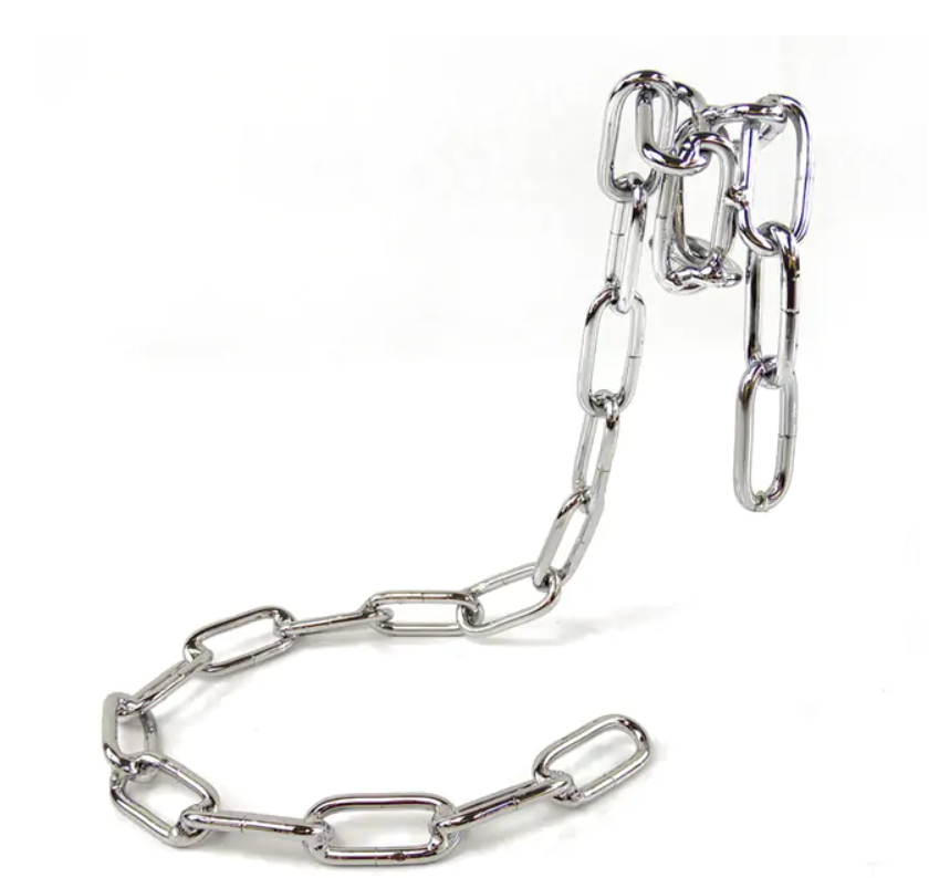 FlottaVin magical iron chain wine bottle holder displaying elegant design.