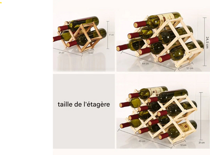 BoiséLuxe™ | Casier à Vin en Bois