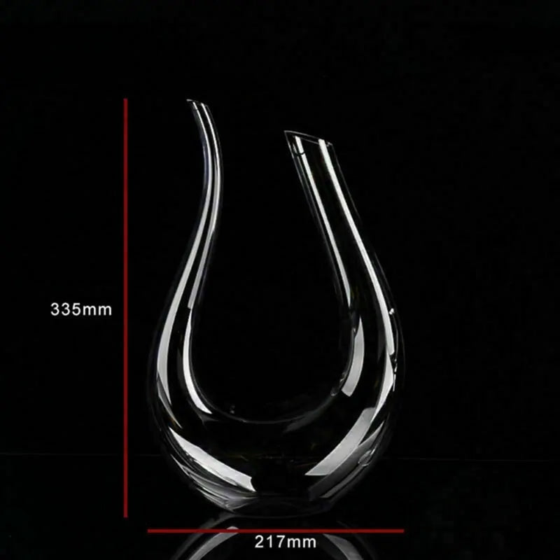 Luxe Carafe à vin en cristal Vintagére 1500ml with elegant U-shaped design.