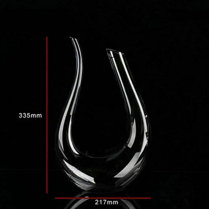 Luxe Carafe à vin en cristal Vintagére 1500ml with elegant U-shaped design.